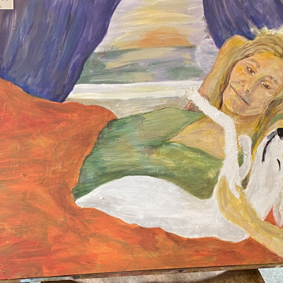 Woman and Dog